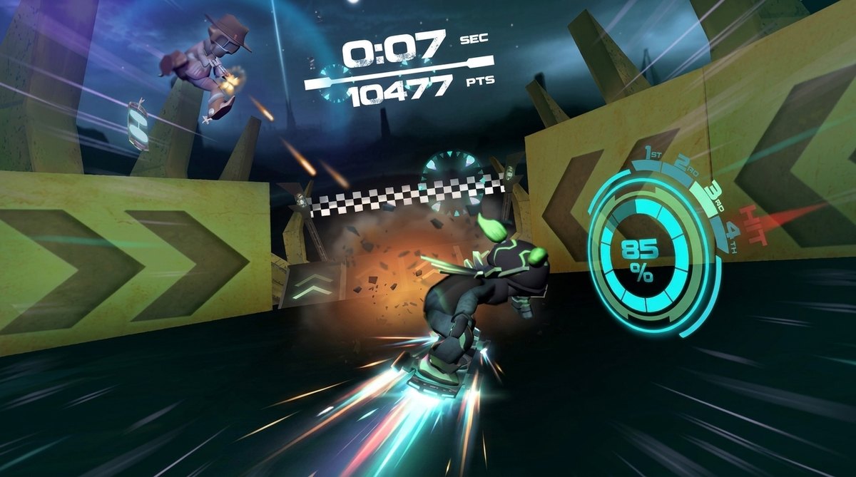 HOVR: hoverboard racing through a cyber world
